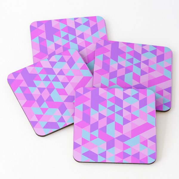 Item preview, Vibrant Geometric Triangle Pattern in Shades of Pink, Purple, and Teal designed and sold by ploen kongsuwan.