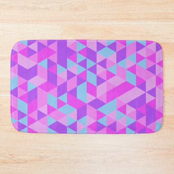 Item preview, Vibrant Geometric Triangle Pattern in Shades of Pink, Purple, and Teal designed and sold by ploen kongsuwan.