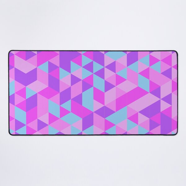 Item preview, Vibrant Geometric Triangle Pattern in Shades of Pink, Purple, and Teal designed and sold by ploen kongsuwan.