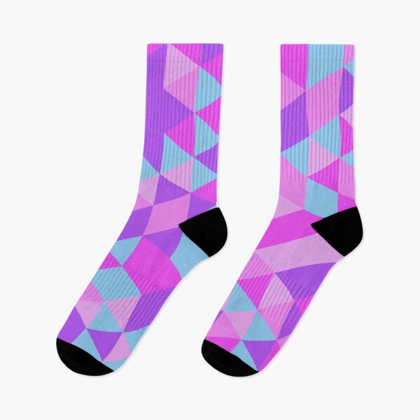 Item preview, Vibrant Geometric Triangle Pattern in Shades of Pink, Purple, and Teal designed and sold by ploen kongsuwan.