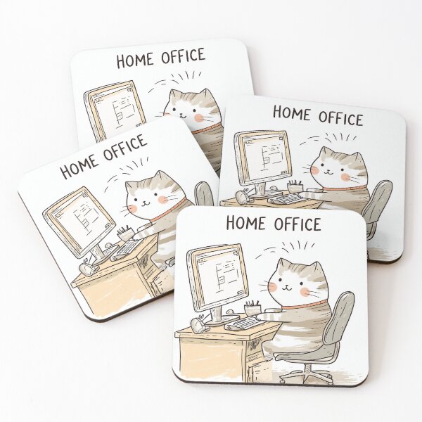 Item preview, Home Office Cat designed and sold by Rtymer.