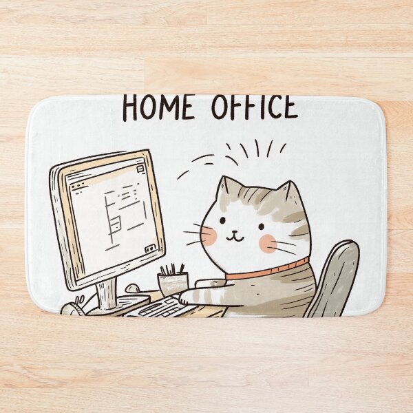 Item preview, Home Office Cat designed and sold by Rtymer.