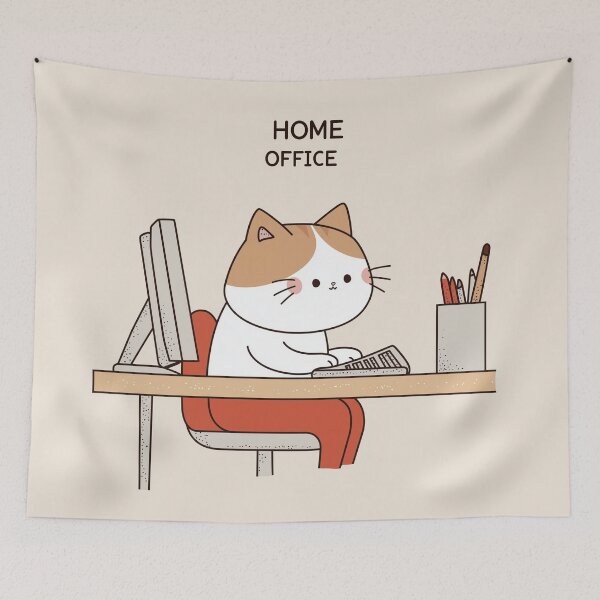 Item preview, Home Office Cat designed and sold by Rtymer.
