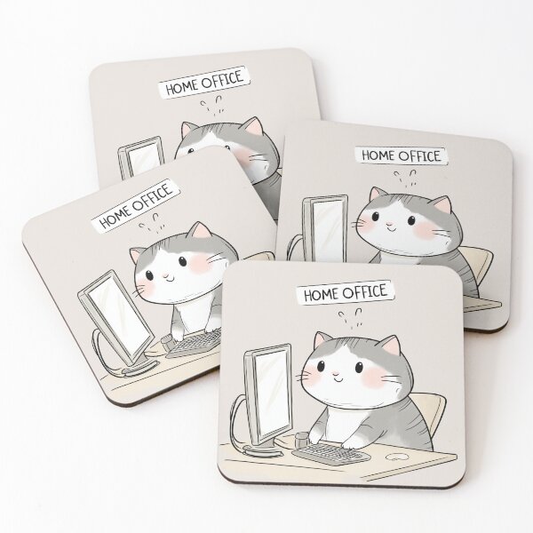 Item preview, Home Office Cat designed and sold by Rtymer.