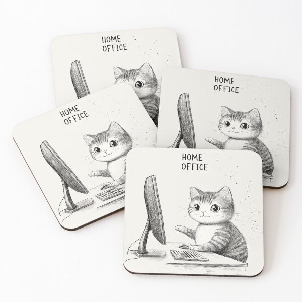 Item preview, Home Office Cat designed and sold by Rtymer.