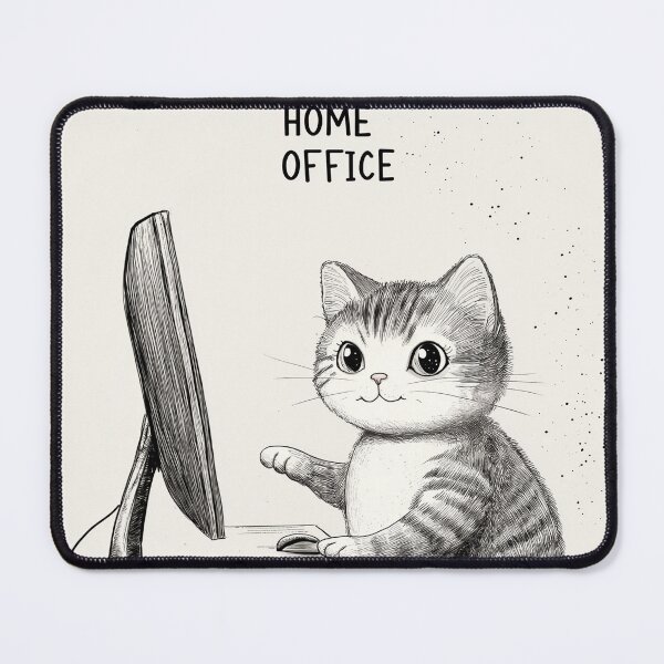 Item preview, Home Office Cat designed and sold by Rtymer.