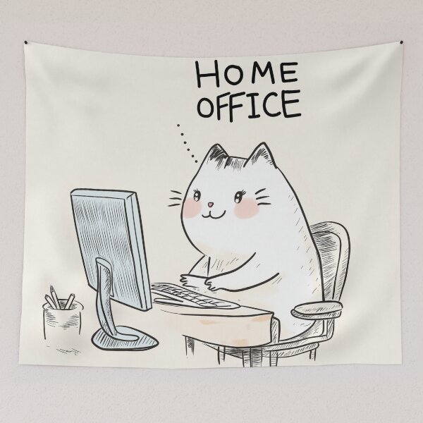 Item preview, Home Office Cat designed and sold by Rtymer.