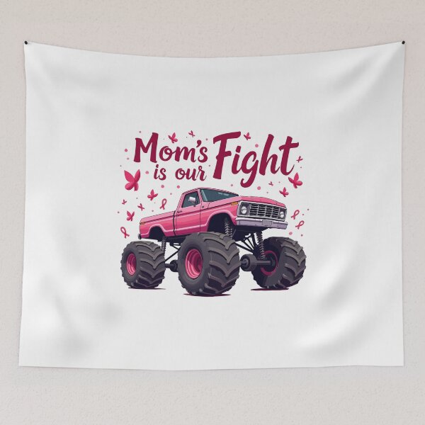 Item preview, Mom’s Fight Is Our Fight - Breast Cancer Awareness designed and sold by HandicraftArt.