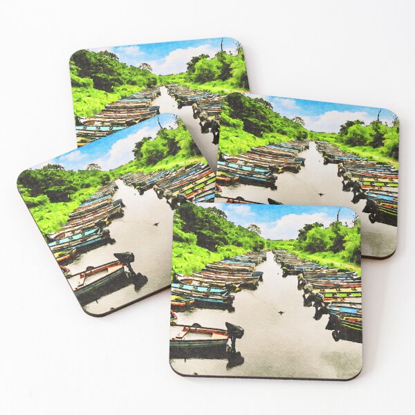 Item preview, Colorful watercolor of boats on Lough Leane, Killarney, County Kerry,Ireland designed and sold by GestaltImagery.