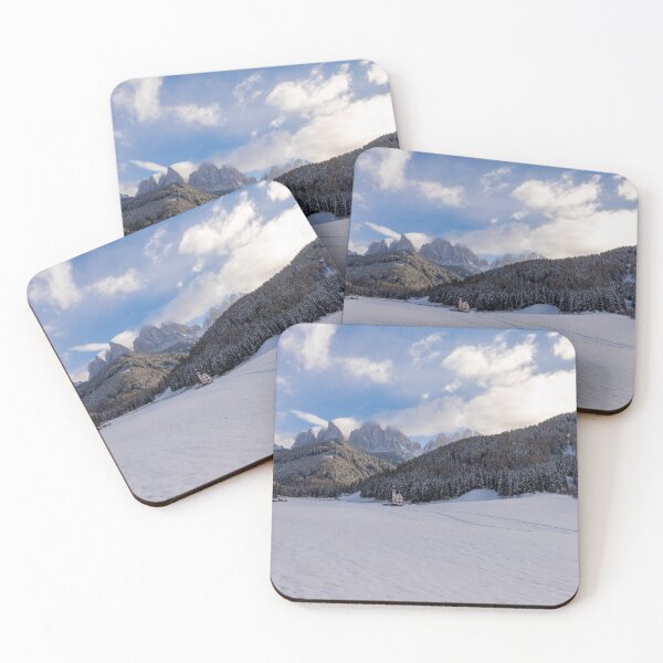 Item preview, val di Funes snow landscape designed and sold by pietrofoto.