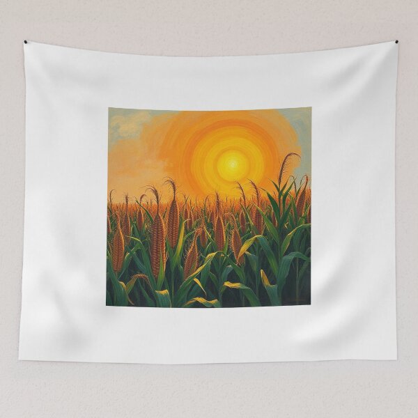 Item preview, Field of corn and sun  designed and sold by Terry Collett.