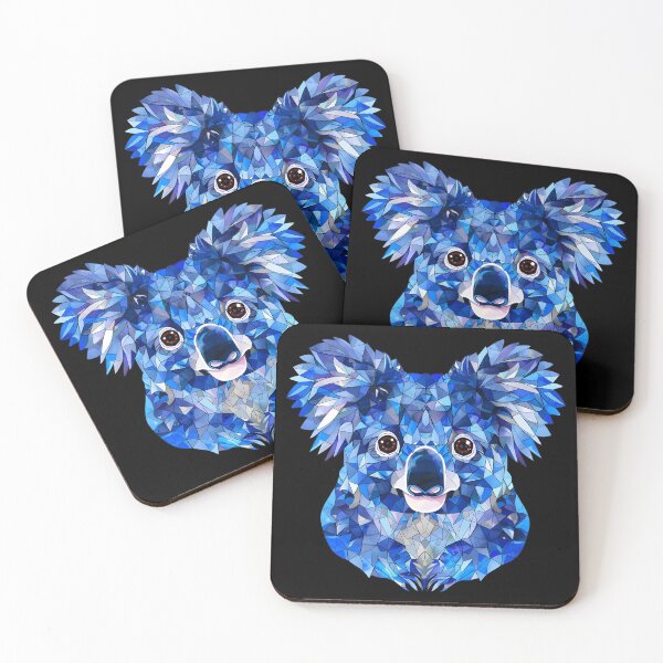 Item preview, Blue Crystal Ice Sapphire Animal Geometric Koala Shapes designed and sold by Leonardo Palumbo.