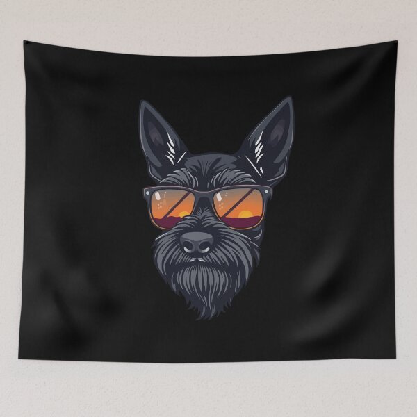 Item preview, Retro Black Schnauzer designed and sold by Getup-clothing.