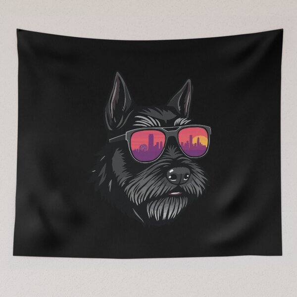 Item preview, Retro Black Schnauzer designed and sold by Getup-clothing.