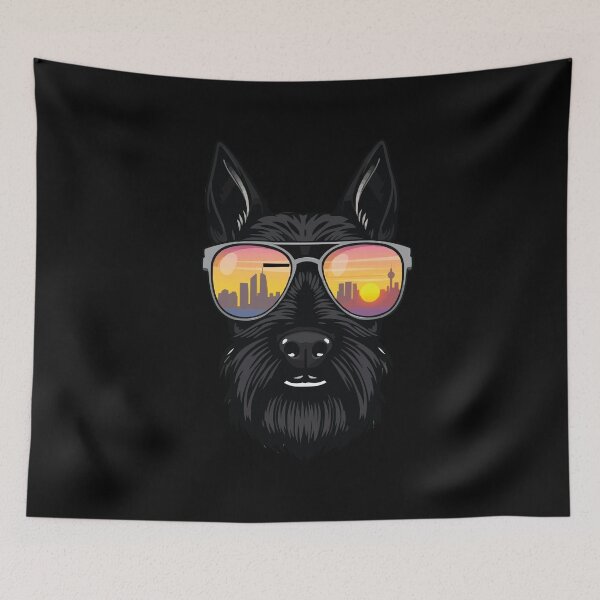 Item preview, Retro Black Schnauzer designed and sold by Getup-clothing.