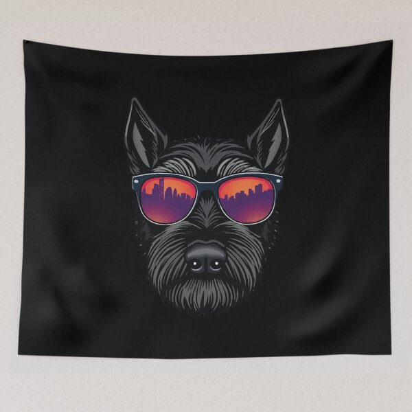 Item preview, Retro Black Schnauzer designed and sold by Getup-clothing.