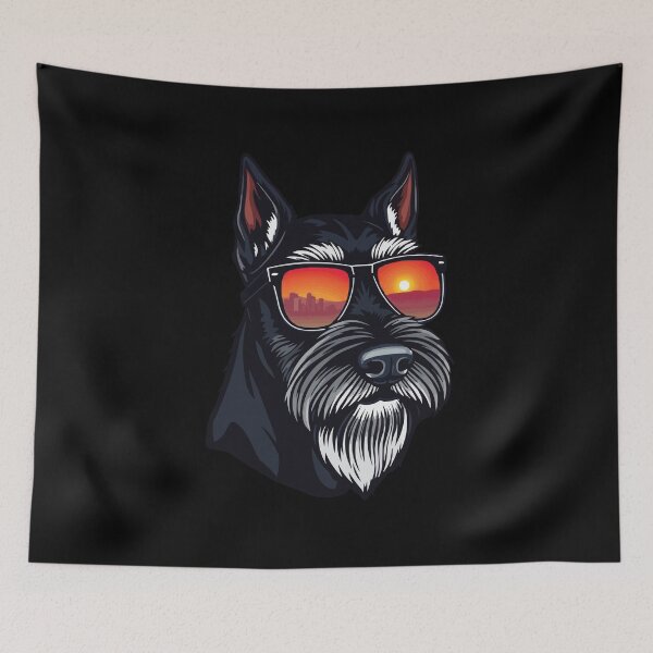 Item preview, Retro Black Schnauzer designed and sold by Getup-clothing.