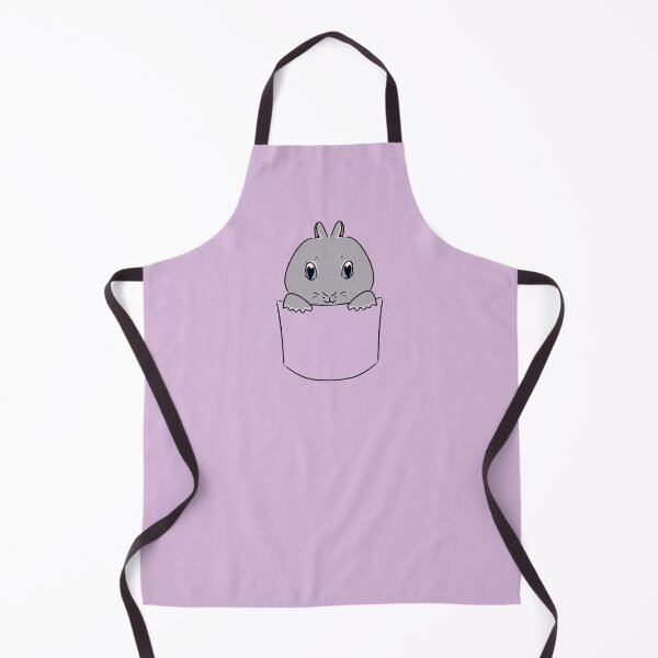 Item preview, Cute Grey Rabbit in the Pocket designed and sold by HugSomeNettles.