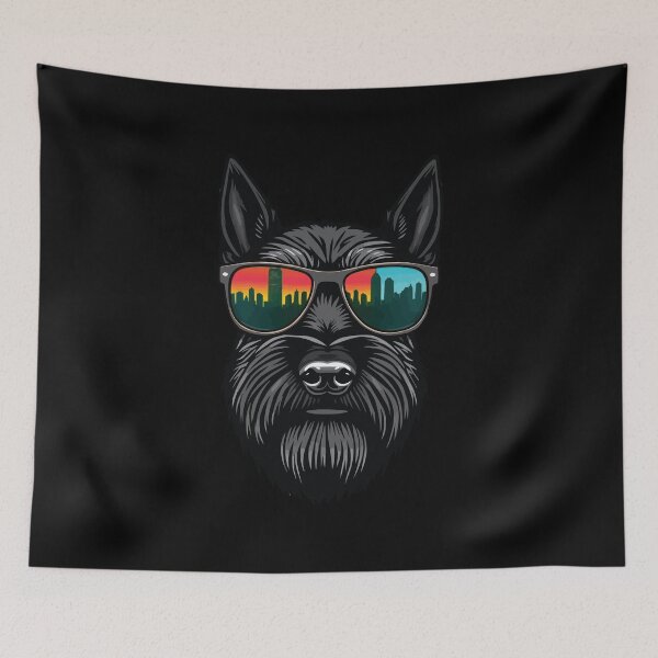 Item preview, Retro Black Schnauzer designed and sold by Getup-clothing.