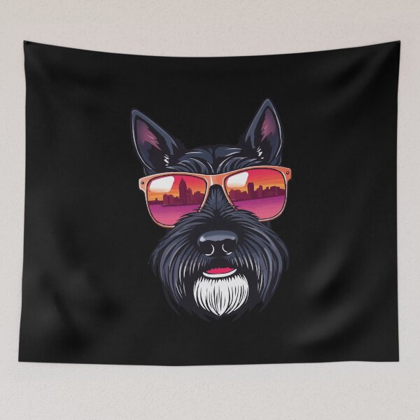 Item preview, Retro Black Schnauzer designed and sold by Getup-clothing.
