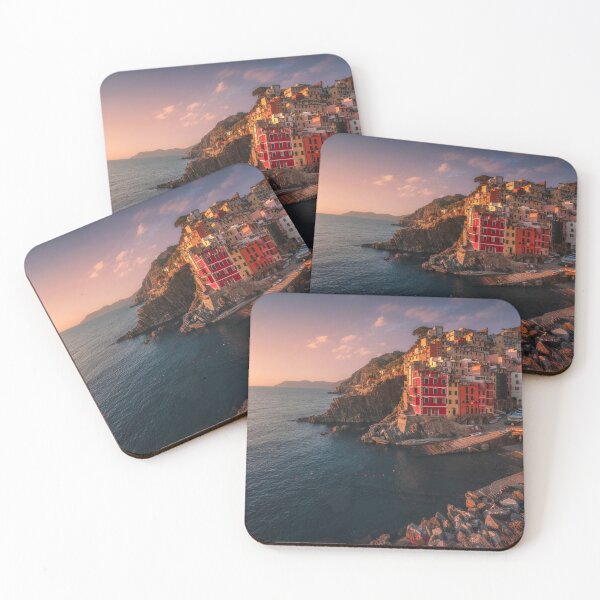Item preview, Riomaggiore village at sunset. Cinque Terre, Liguria designed and sold by Stefano Orazzini.