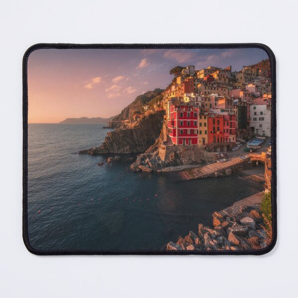 Item preview, Riomaggiore village at sunset. Cinque Terre, Liguria designed and sold by Stefano Orazzini.