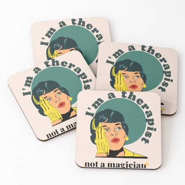 Item preview, I'm a Therapist, Not a Magician – Funny Mental Health Art designed and sold by GraficiarniaAK.