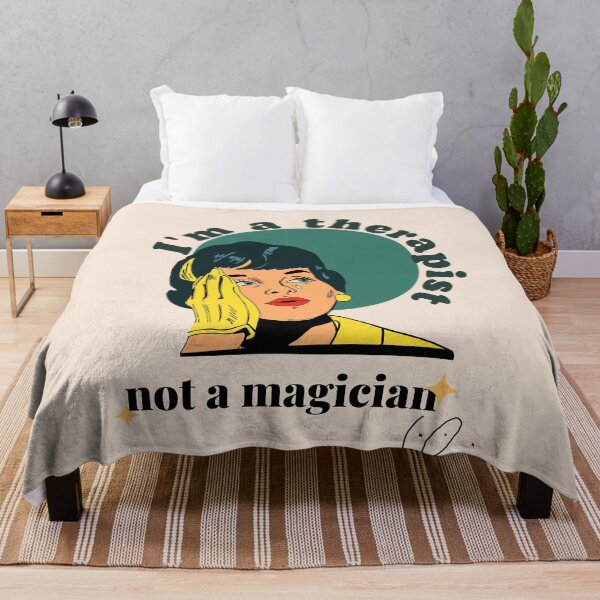 Item preview, I'm a Therapist, Not a Magician – Funny Mental Health Art designed and sold by GraficiarniaAK.