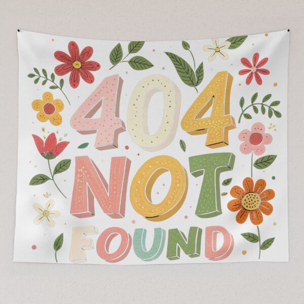 Item preview, 404 Not Found, Page Not Found, Error 404, Lost In Cyberspace designed and sold by PixelStoneDesign .