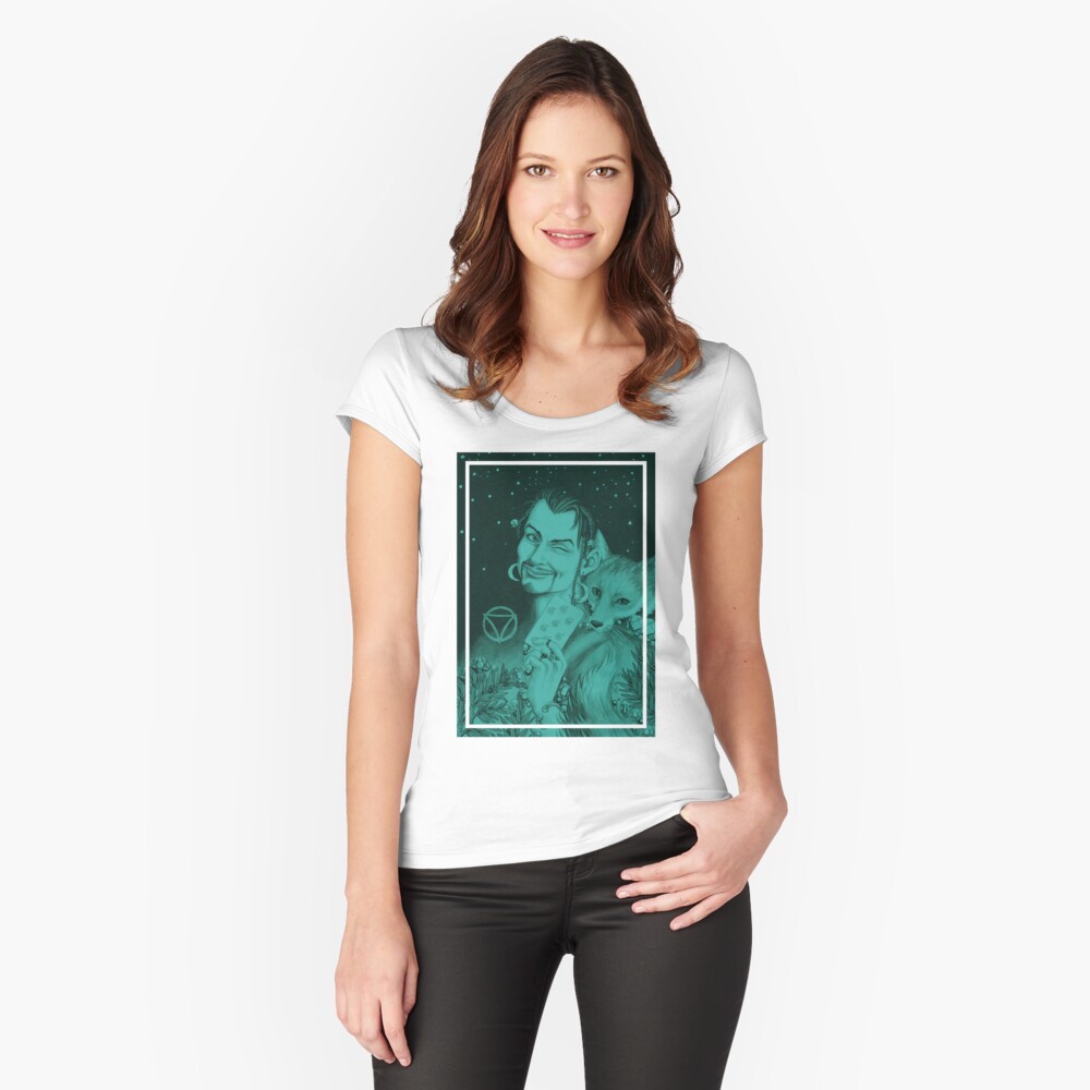 Item preview, Fitted Scoop T-Shirt designed and sold by CaryadArtwork.