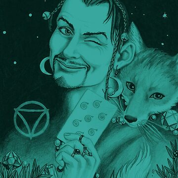 Artwork thumbnail, Phex, the Cunning One in Turquoise by CaryadArtwork