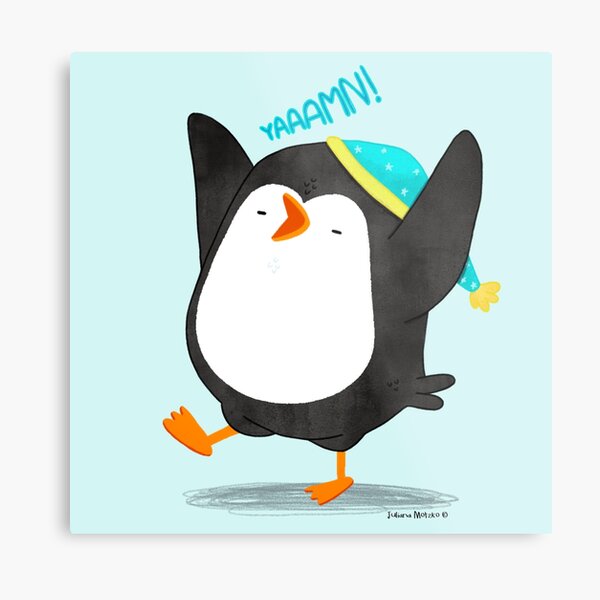 Item preview, Penguin yawning designed and sold by thepenguinsfamily.