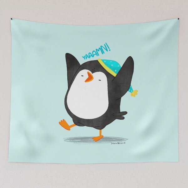 Item preview, Penguin yawning designed and sold by thepenguinsfamily.