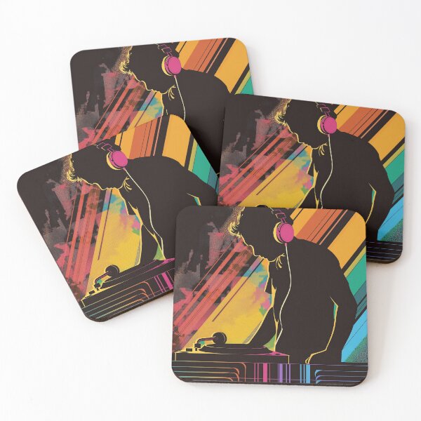 Item preview,  Djovan - Neon Pop Art DJ Illustration | Retro Music & Futuristic Vibes designed and sold by djovan.