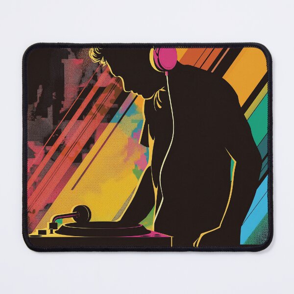 Item preview, Djovan - Neon Pop Art DJ Illustration | Retro Music & Futuristic Vibes designed and sold by djovan.