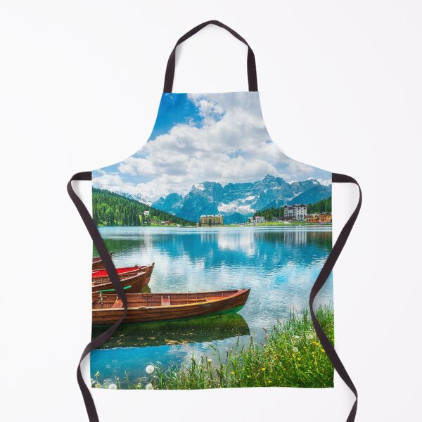 Item preview, Boats on the Lake Misurina and Dolomites mountains, Italy designed and sold by Stefano Orazzini.