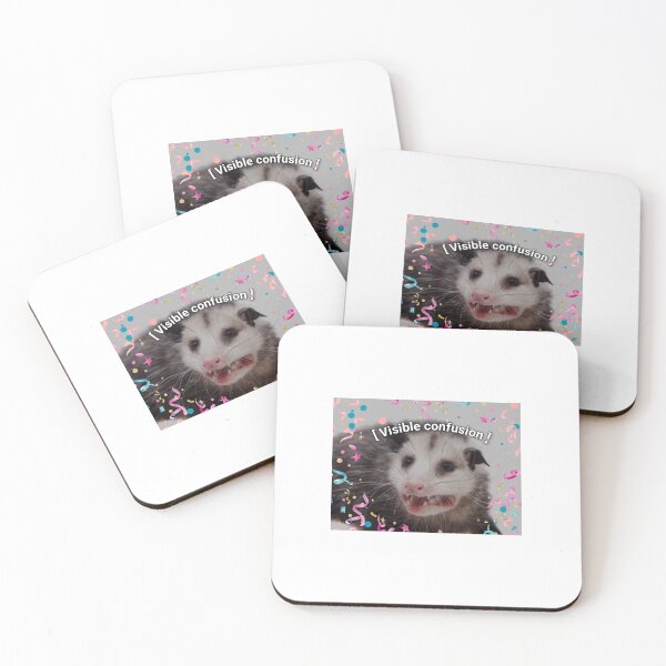 Item preview, Visible confusion- Opossum Meme Print designed and sold by BlossomPossumPrints.