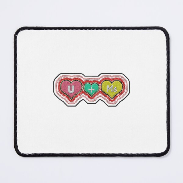 Item preview, Valentine You Plus Me Embroidered Effect designed and sold by RonJoshArts.