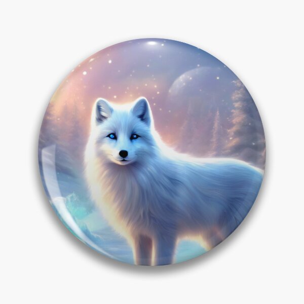 Item preview, Arctic Fox In a Snowy Landscape designed and sold by Pines & Starlight.