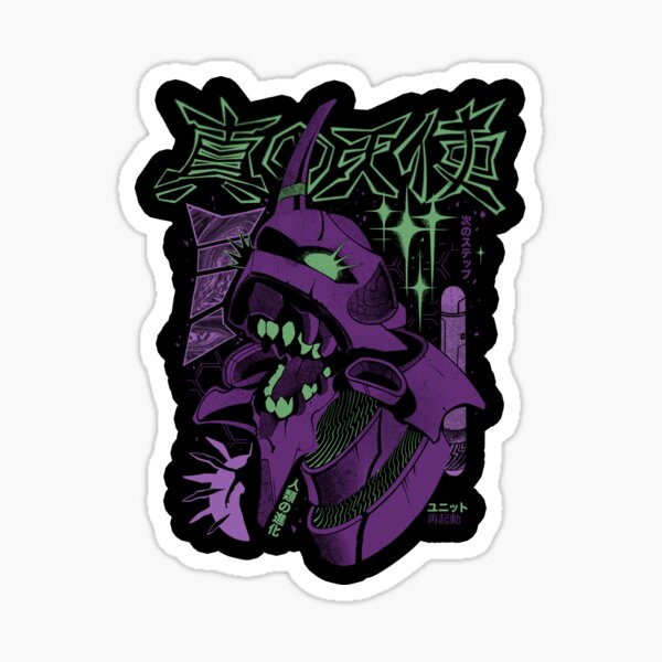 Cruel Angel's Head Sticker
