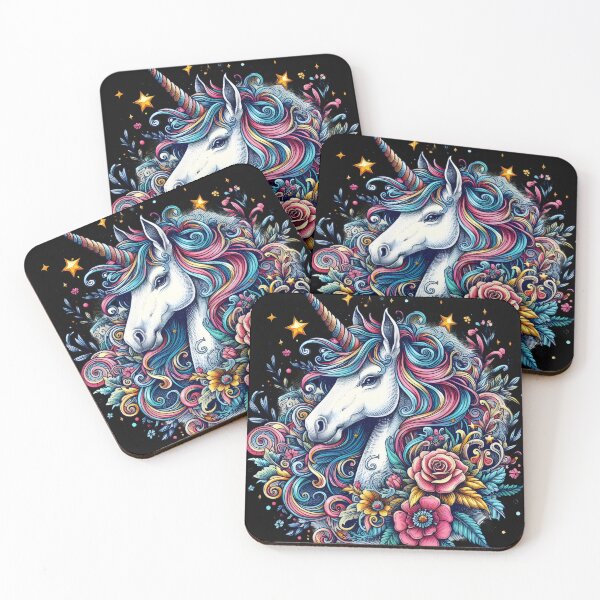 Item preview, Magical Unicorn Stickers and Magnets for Kids' Crafts, Preschool Activities, Nursery Décor, and Fantasy Enthusiasts designed and sold by harmzk90.