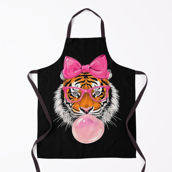 Item preview, Cool Tiger Bubble Gum Design - Cute Pink Bow Aesthetic designed and sold by JerdbordinShop.