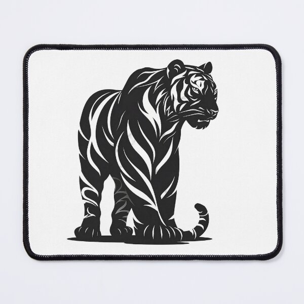 Item preview, Minimalist black and white tiger designed and sold by Guesso.