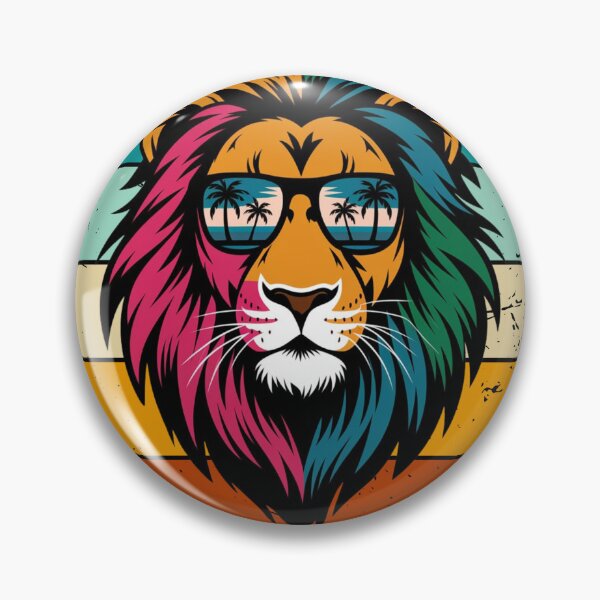 Item preview, Lion in Sunglasses, Lion, Colorful Lion, Lion with Sunglasses Summer Vibes designed and sold by KolorellaS.