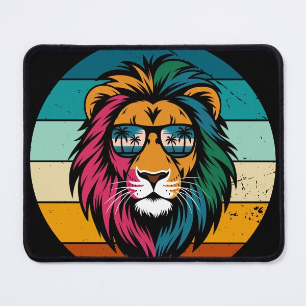 Item preview, Lion in Sunglasses, Lion, Colorful Lion, Lion with Sunglasses Summer Vibes designed and sold by KolorellaS.