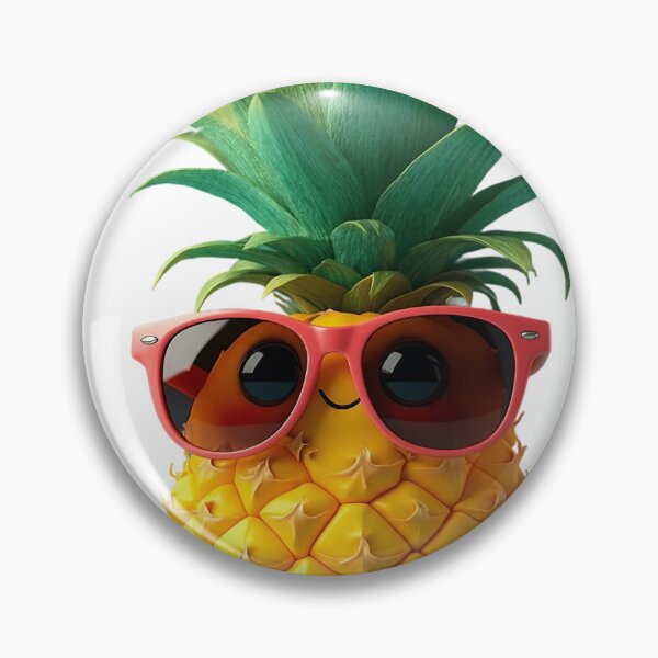 Item preview, Kawaii Pineapple with Sunglasses designed and sold by bgrzblkdigital.