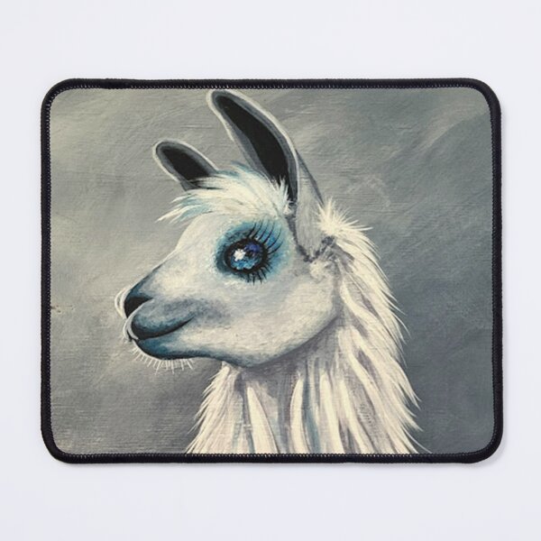 Item preview, Beautiful llama portrait in black and white  designed and sold by norascorner.