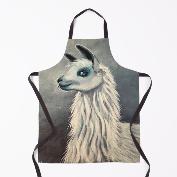 Item preview, Beautiful llama portrait in black and white  designed and sold by norascorner.