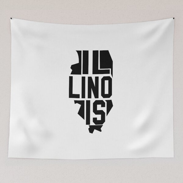 Item preview, Custom State Map Graphic Design – Detailed & Stylish Maps_Illinois designed and sold by RonJoshArts.
