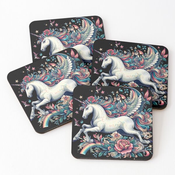 Item preview, Magical Unicorn Stickers and Magnets for Kids' Crafts, Preschool Activities, Nursery Décor, and Fantasy Enthusiasts designed and sold by harmzk90.